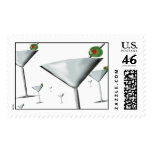 FIELD OF MARTINI GLASSES POSTAGE