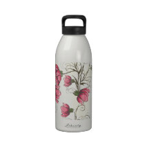 Field of Pink Flowers Drinking Bottles