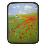 Field of Poppies by Pal Szinyei Merse Sleeve For iPads