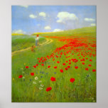 Field of Poppies by Pal Szinyei Merse Print