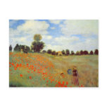 Field of Poppies, Claude Monet Post Card