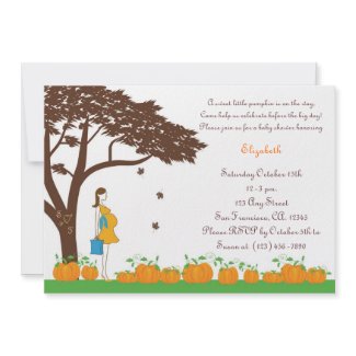 Field of Pumpkins Baby Shower Invitations