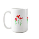 Field of Red Flowers Mug mug