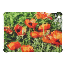 Field of Red Poppies Cover For The iPad Mini