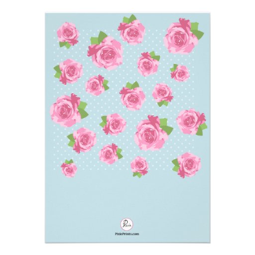 Field of Roses Photo Invitation