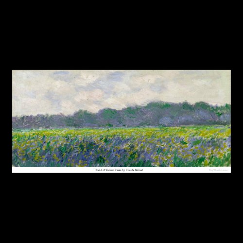Field of Yellow Irises by Claude Monet Poster
