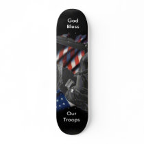 Field_Soldier_Flag, God Bless, Our Troops Custom Skateboard