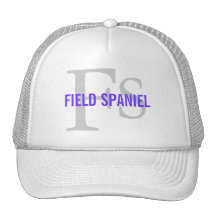 Field Spaniel Breed Monogram Mesh Hats