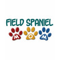 Field Spaniel Mom Paw Print 1 t-shirts