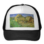 Field with Wheat Stacks Trucker Hats