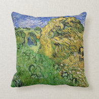 Field with Wheat Stacks, Vincent van Gogh. Pillow