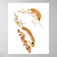 Fieldmice on grain posters