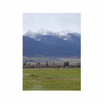 Fields Mountains Snow photo sculptures