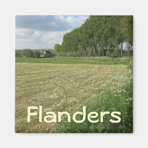 Fields of Flanders Fridge Magnet