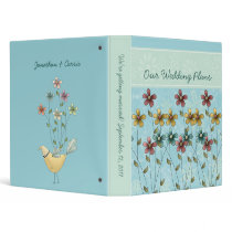 Fields of Flowers Wedding Plans Binder