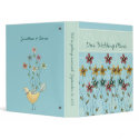 Fields of Flowers Wedding Plans Binder binder