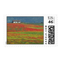 Fields of poppies near Cordoba, Andalusia fl Postage Stamps