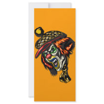 Fiendish Evil Clown Personalized Rack Card