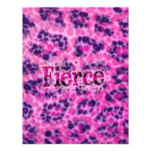 Fierce Cheetah Print Personalized Announcements