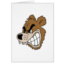Fierce Grizzly Bear Greeting Cards
