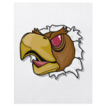 fierce hawk bird breaking through full color flyer
