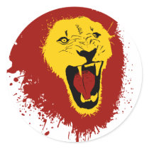 Fierce Lion stickers by towntees Fierce Lion stickers