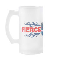 Fierce Pierce 58 Frosted Mug by antoniopierce58 Fierce Pierce 58 Frosted Mug