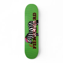 FIERCEBEARD "Zebra zombie" skateboard deck
