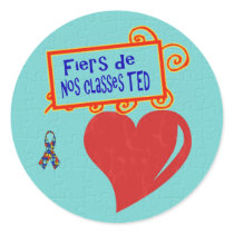 Fiers de nos classes TED - autocollants stickers by GuyleneTED Fiers de nos classes TED - autocollants stickers