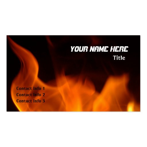 Fiery Business Card