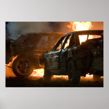 Fiery Collision Poster
