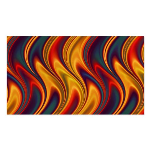 Fiery colors business card (back side)
