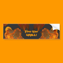 Fiery Court Jester bumper stickers