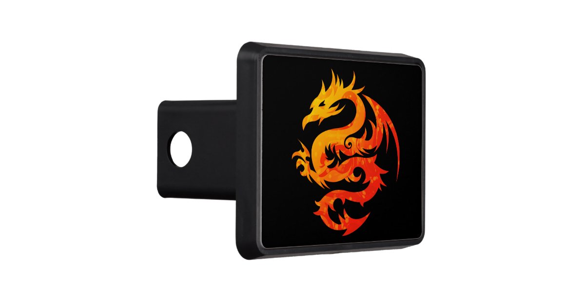 FIERY DRAGON TRAILER HITCH COVER Zazzle