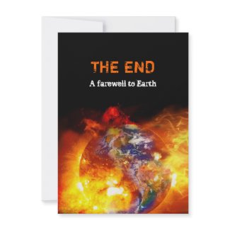 Fiery End of the World Apocalypse Party Invites