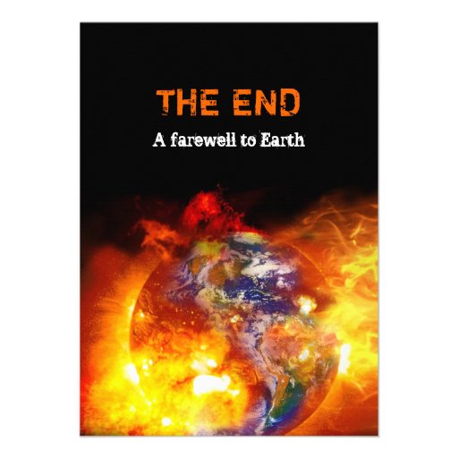 Fiery End of the World Apocalypse Party Invites