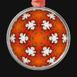 Fiery Goodness Kaleidoscope Mandala Christmas Tree Ornament