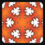 Fiery Goodness Kaleidoscope Mandala Sticker