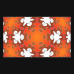 Fiery Goodness Kaleidoscope Mandala Rectangular Stickers