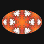 Fiery Goodness Kaleidoscope Mandala Stickers