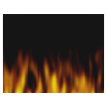 Fiery Hot Flames Backdrop Flyer