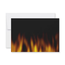 Fiery Hot Flames Backdrop Custom Announcement