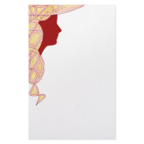 Fiery Lady Stationary stationery by scribbleprints Fiery Lady Stationary stationery