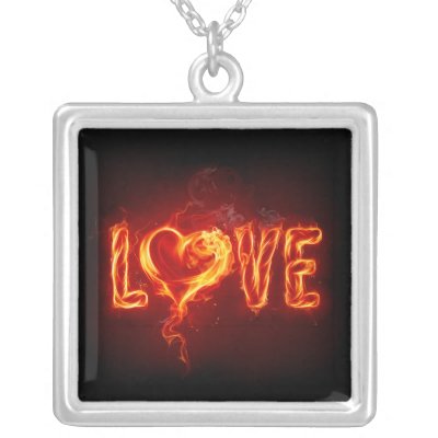 Fiery Love Personalized Necklace