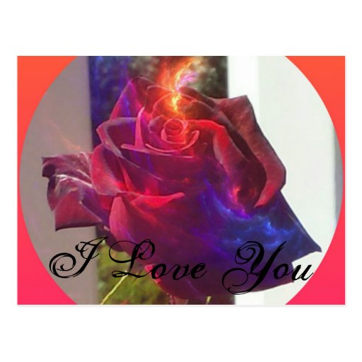 Fiery Love Postcard Zazzle