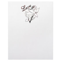 Fiery Love Rose letterhead by Otakon Fiery Love Rose letterhead