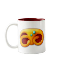 Fiery Maya Jaguar Claw Mug by jamieco Fiery Maya Jaguar Claw Mug