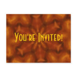 Fiery Orange Invitation Postcard