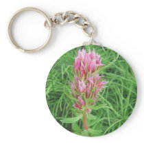 Fiery Pink Bloom Keychain