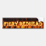 fiery redhead bumper stickers
